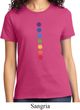 Ladies Yoga Shirt Glowing Chakras Tee T-Shirt