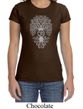 Ladies Yoga Shirt Grey Bodhi Tree Crewneck Tee T-Shirt