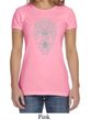 Ladies Yoga Shirt Grey Bodhi Tree Crewneck Tee T-Shirt