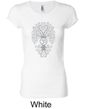 Ladies Yoga Shirt Grey Bodhi Tree Longer Length Tee T-Shirt