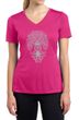 Ladies Yoga Shirt Grey Bodhi Tree Moisture Wicking V-neck Tee T-Shirt