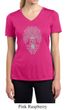 Ladies Yoga Shirt Grey Bodhi Tree Moisture Wicking V-neck Tee T-Shirt