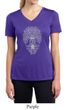 Ladies Yoga Shirt Grey Bodhi Tree Moisture Wicking V-neck Tee T-Shirt