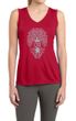 Ladies Yoga Shirt Grey Bodhi Tree Sleeveless Moisture Wicking Tee