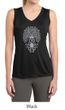Ladies Yoga Shirt Grey Bodhi Tree Sleeveless Moisture Wicking Tee