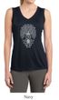 Ladies Yoga Shirt Grey Bodhi Tree Sleeveless Moisture Wicking Tee