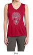 Ladies Yoga Shirt Grey Bodhi Tree Sleeveless Moisture Wicking Tee