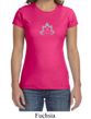 Ladies Yoga Shirt Grey Namaste Lotus Crewneck Tee T-Shirt