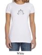Ladies Yoga Shirt Grey Namaste Lotus Crewneck Tee T-Shirt