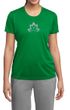 Ladies Yoga Shirt Grey Namaste Lotus Moisture Wicking Tee T-Shirt