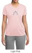 Ladies Yoga Shirt Grey Namaste Lotus Moisture Wicking Tee T-Shirt