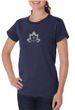 Ladies Yoga Shirt Grey Namaste Lotus Organic Tee T-Shirt