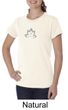 Ladies Yoga Shirt Grey Namaste Lotus Organic Tee T-Shirt