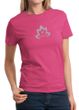 Ladies Yoga Shirt Grey Namaste Lotus Tee T-Shirt