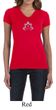 Ladies Yoga Shirt Grey Namaste Lotus V-neck Tee T-Shirt