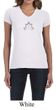Ladies Yoga Shirt Grey Namaste Lotus V-neck Tee T-Shirt