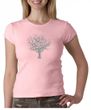 Ladies Yoga Shirt Grey Tree of Life Crew Neck Tee T-shirt