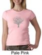 Ladies Yoga Shirt Grey Tree of Life Crew Neck Tee T-shirt