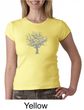 Ladies Yoga Shirt Grey Tree of Life Crew Neck Tee T-shirt