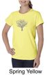 Ladies Yoga Shirt Grey Tree of Life Organic Tee T-shirt