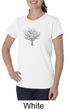 Ladies Yoga Shirt Grey Tree of Life Organic Tee T-shirt