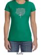 Ladies Yoga Shirt Grey Tree Pose Crewneck Tee T-Shirt