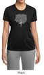 Ladies Yoga Shirt Grey Tree Pose Moisture Wicking Tee T-Shirt