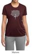 Ladies Yoga Shirt Grey Tree Pose Moisture Wicking Tee T-Shirt