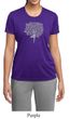 Ladies Yoga Shirt Grey Tree Pose Moisture Wicking Tee T-Shirt