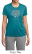 Ladies Yoga Shirt Grey Tree Pose Moisture Wicking Tee T-Shirt