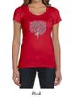 Ladies Yoga Shirt Grey Tree Pose Scoop Neck Tee T-Shirt