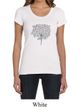 Ladies Yoga Shirt Grey Tree Pose Scoop Neck Tee T-Shirt
