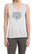 Ladies Yoga Shirt Grey Tree Pose Sleeveless Moisture Wicking Tee