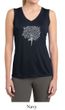 Ladies Yoga Shirt Grey Tree Pose Sleeveless Moisture Wicking Tee