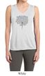 Ladies Yoga Shirt Grey Tree Pose Sleeveless Moisture Wicking Tee