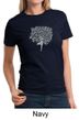 Ladies Yoga Shirt Grey Tree Pose Tee T-Shirt