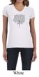 Ladies Yoga Shirt Grey Tree Pose V-neck Tee T-Shirt