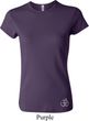 Ladies Yoga Shirt Hindu Patch Bottom Print Crewneck Tee T-Shirt