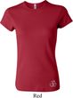 Ladies Yoga Shirt Hindu Patch Bottom Print Crewneck Tee T-Shirt