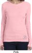Ladies Yoga Shirt Hindu Patch Bottom Print Long Sleeve Tee T-Shirt