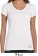 Ladies Yoga Shirt Hindu Patch Bottom Print Scoop Neck Tee T-Shirt
