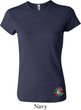 Ladies Yoga Shirt Hippie Sun Patch Bottom Print Crewneck Tee T-Shirt
