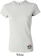 Ladies Yoga Shirt Hippie Sun Patch Bottom Print Crewneck Tee T-Shirt