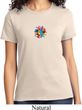 Ladies Yoga Shirt Hippie Sun Patch Middle Print Tee T-Shirt