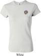 Ladies Yoga Shirt Hippie Sun Patch Pocket Print Crewneck Tee T-Shirt