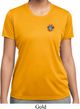 Ladies Yoga Shirt Hippie Sun Patch Pocket Print Moisture Wicking Tee