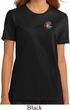 Ladies Yoga Shirt Hippie Sun Patch Pocket Print Organic Tee T-Shirt