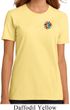Ladies Yoga Shirt Hippie Sun Patch Pocket Print Organic Tee T-Shirt