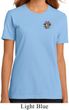 Ladies Yoga Shirt Hippie Sun Patch Pocket Print Organic Tee T-Shirt