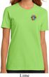 Ladies Yoga Shirt Hippie Sun Patch Pocket Print Organic Tee T-Shirt